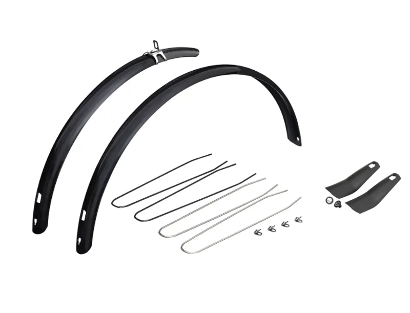 Balfes Bikes Bontrager Eurofender Snello 700c 46mm  Fender Set for Suspension Fork in Black  | Free postage over £30, £10 off first order, price match & 0% finance.
